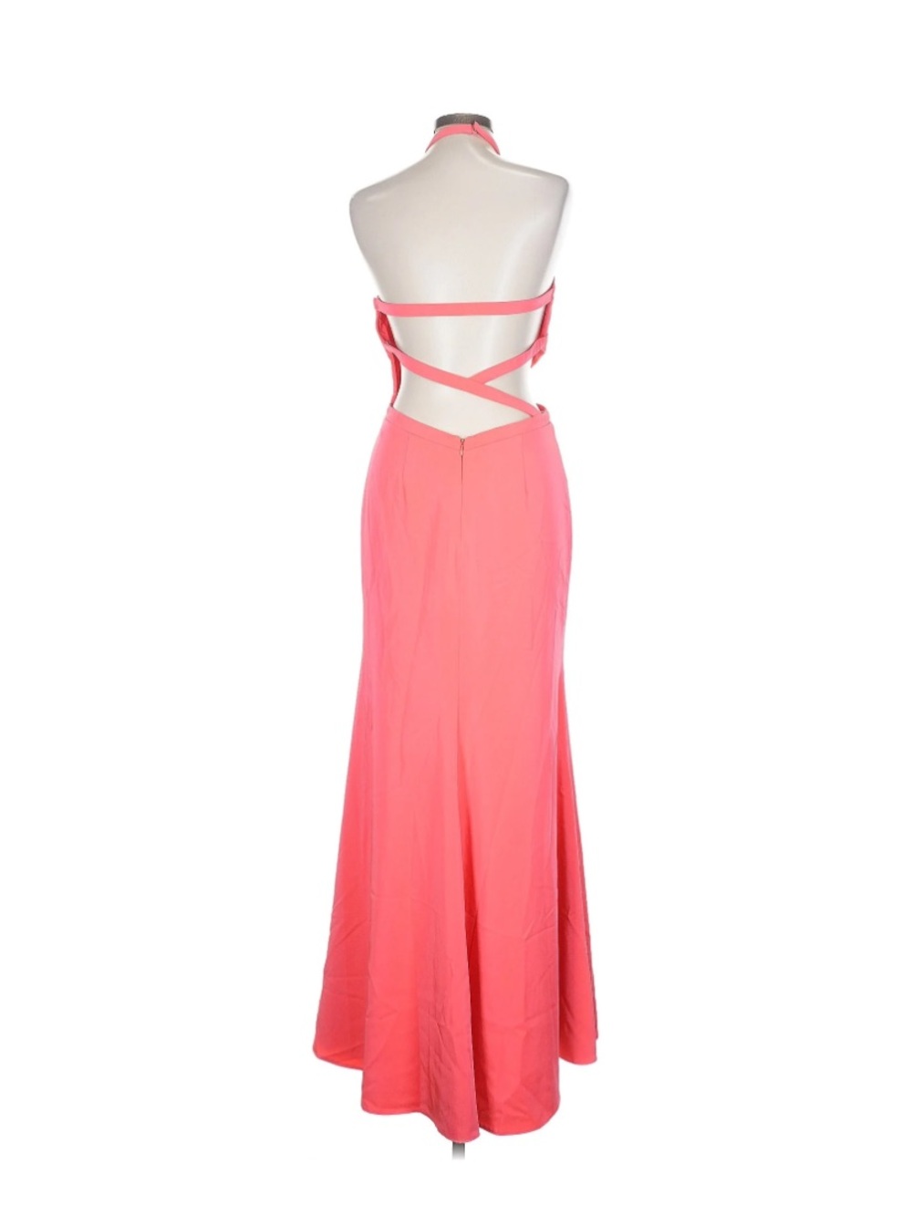 Love By Theia Coral Mermaid Maxi Dress